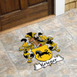 AmericansPower Germany Doormat - Krieger German Family Crest Custom Shape Rubber Doormat A7 | AmericansPower