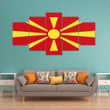 AmericansPower Canvas Wall Art - Flag of North Macedonia Car Seat Covers A7