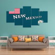 AmericansPower Canvas Wall Art - Flag Of New Mexico (1912 - 1925) Car Seat Covers A7