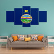 AmericansPower Canvas Wall Art - Flag Of Kansas (1927 - 1961) Car Seat Covers A7