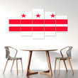 AmericansPower Canvas Wall Art - Flag Of The District Of Columbia Car Seat Covers A7 | AmericansPower