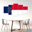 AmericansPower Canvas Wall Art - Flag Of North Carolina (1885 - 1991) Car Seat Covers A7 | AmericansPower