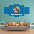 AmericansPower Canvas Wall Art - Flag Of Oklahoma From June 1988 To November 2006 Car Seat Covers A7