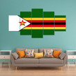 AmericansPower Canvas Wall Art - Flag of Zimbabwe Car Seat Covers A7