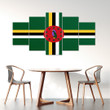 AmericansPower Canvas Wall Art - Flag of Dominica Car Seat Covers A7 | AmericansPower