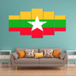 AmericansPower Canvas Wall Art - Flag of Myanmar Car Seat Covers A7