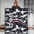 AmericansPower Quilt - Groove Phi Groove Full Camo Shark Quilt | AmericansPower
