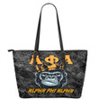 AmericansPower Leather Tote - Alpha Phi Alpha Ape Leather Tote | AmericansPower
