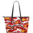 AmericansPower Leather Tote - Kappa Alpha Psi Full Camo Shark Leather Tote | AmericansPower
