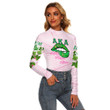AmericansPower Clothing - (Custom) AKA Lips Women's Stretchable Turtleneck Top A7 | AmericansPower.store