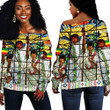 AmericansPower Clothing - Ethiopian Orthodox Flag Off Shoulder Sweaters A7 | AmericansPower