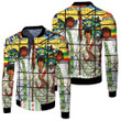AmericansPower Clothing - Ethiopian Orthodox Flag Fleece Winter Jacket A7 | AmericansPower