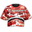 AmericansPower Clothing - Delta Sigma Theta Full Camo Shark Croptop T-shirt A7 | AmericansPower