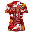AmericansPower Clothing - Kappa Alpha Psi Full Camo Shark Rugby V-neck T-shirt A7 | AmericansPower