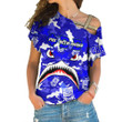 AmericansPower Clothing - Phi Beta Sigma Full Camo Shark One Shoulder Shirt A7 | AmericansPower