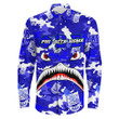 AmericansPower Clothing - Phi Beta Sigma Full Camo Shark Long Sleeve Button Shirt A7 | AmericansPower