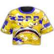 AmericansPower Clothing - Sigma Gamma Rho Full Camo Shark Croptop T-shirt A7 | AmericansPower