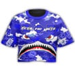 AmericansPower Clothing - Zeta Phi Beta Full Camo Shark Croptop T-shirt A7 | AmericansPower