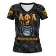 AmericansPower Clothing - (Custom) Alpha Phi Alpha Ape Rugby V-neck T-shirt A7 | AmericansPower