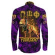 AmericansPower Clothing - (Custom) Omega Psi Phi Dog Long Sleeve Button Shirt A7 | AmericansPower