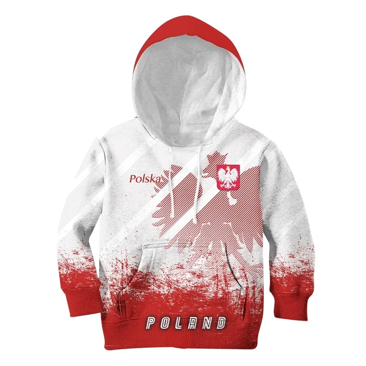 Poland Hoodie Kid - Proud To Be Polish A30