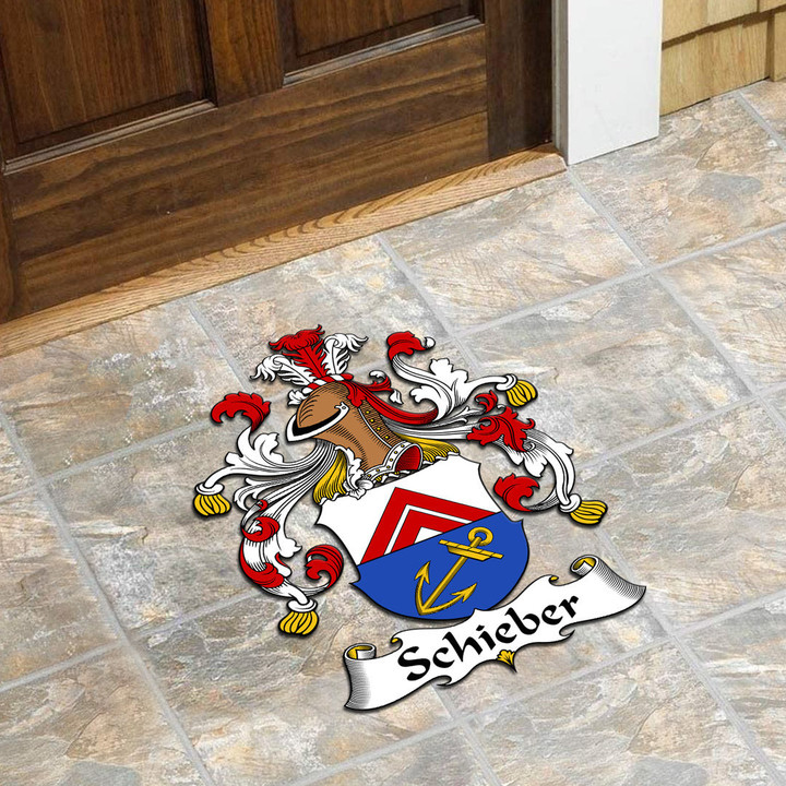 AmericansPower Germany Doormat - Schieber German Family Crest Custom Shape Rubber Doormat A7 | AmericansPower