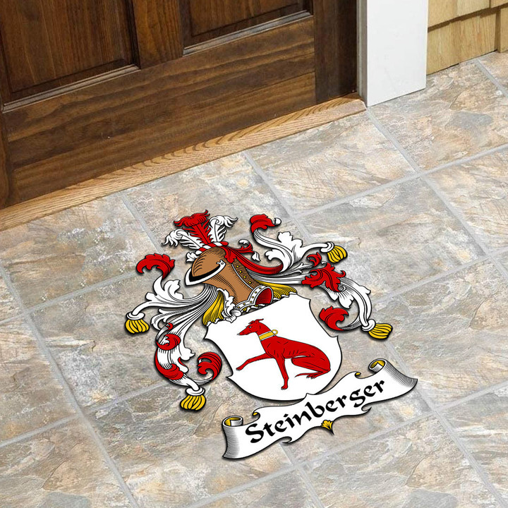AmericansPower Germany Doormat - Steinberger German Family Crest Custom Shape Rubber Doormat A7 | AmericansPower