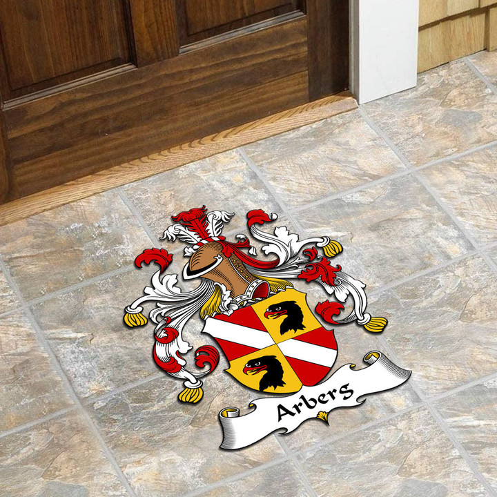 AmericansPower Germany Doormat - Arberg German Family Crest Custom Shape Rubber Doormat A7 | AmericansPower