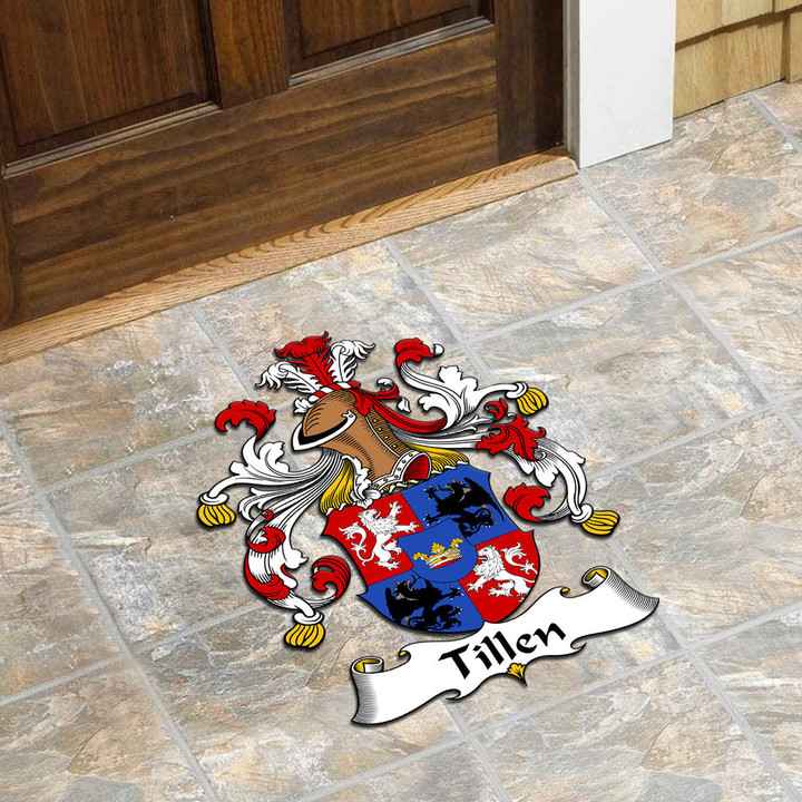 AmericansPower Germany Doormat - Tillen German Family Crest Custom Shape Rubber Doormat A7 | AmericansPower