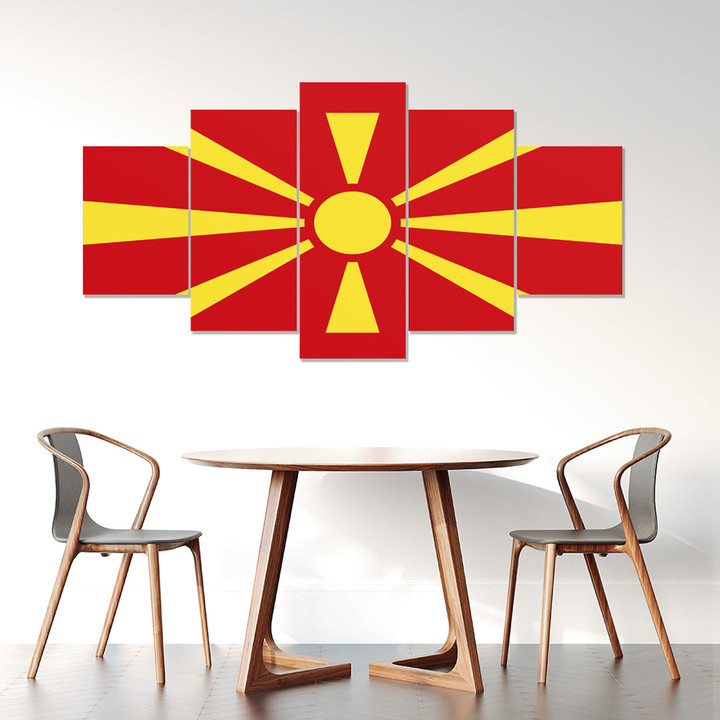 AmericansPower Canvas Wall Art - Flag of North Macedonia Car Seat Covers A7 | AmericansPower
