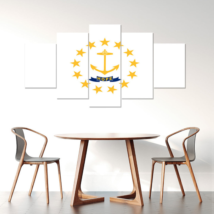AmericansPower Canvas Wall Art - Flag Of Rhode Island And Providence Plantations Car Seat Covers A7 | AmericansPower