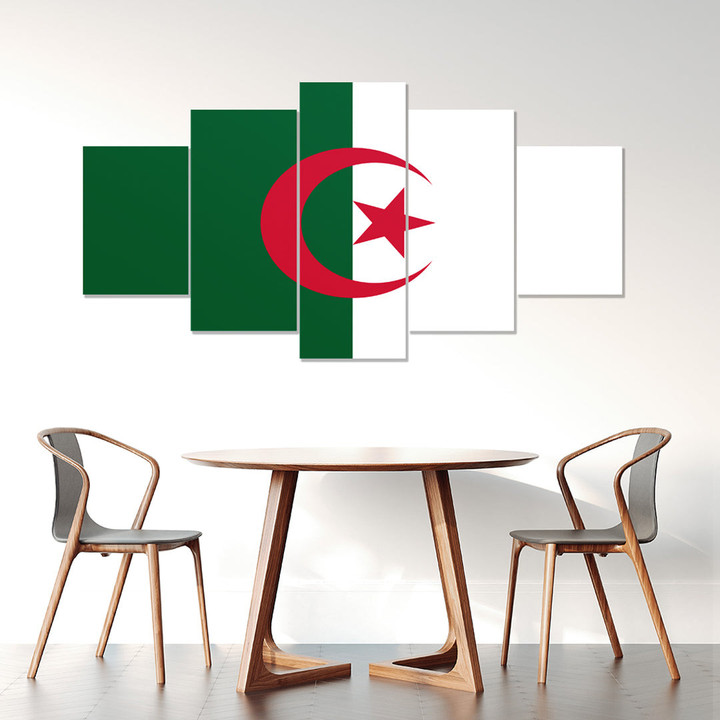 AmericansPower Canvas Wall Art - Flag of Algeria Car Seat Covers A7 | AmericansPower