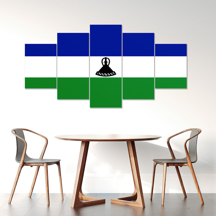 AmericansPower Canvas Wall Art - Flag of Lesotho Car Seat Covers A7 | AmericansPower