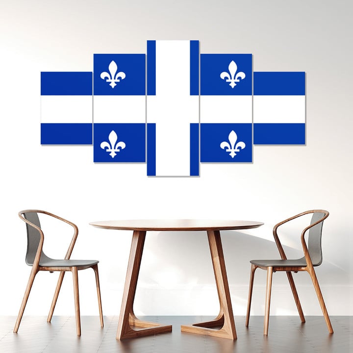 AmericansPower Canvas Wall Art - Canada Flag Of Quebec Car Seat Covers A7 | AmericansPower