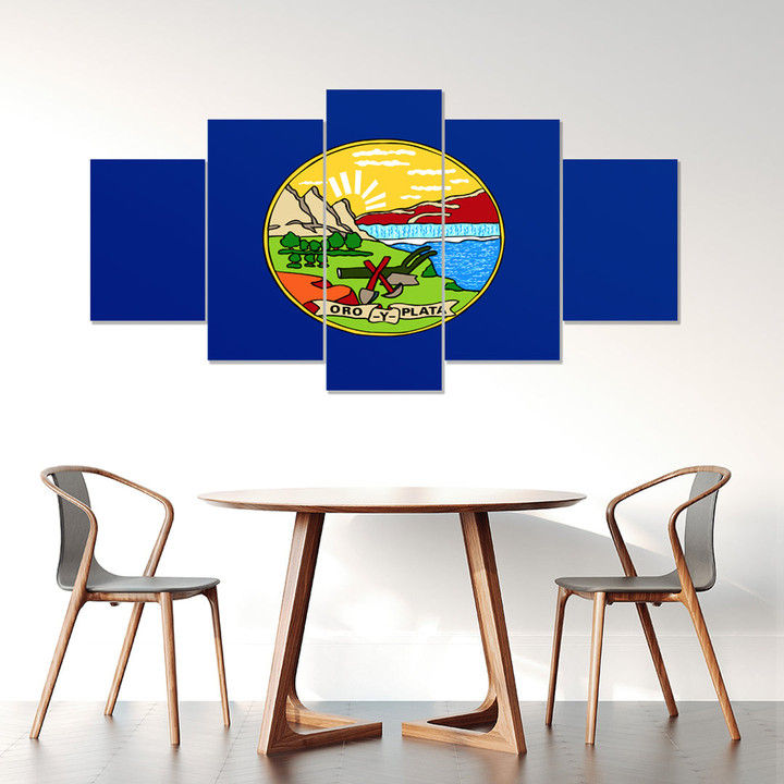 AmericansPower Canvas Wall Art - Flag Of Montana (1905 - 1981) Car Seat Covers A7 | AmericansPower