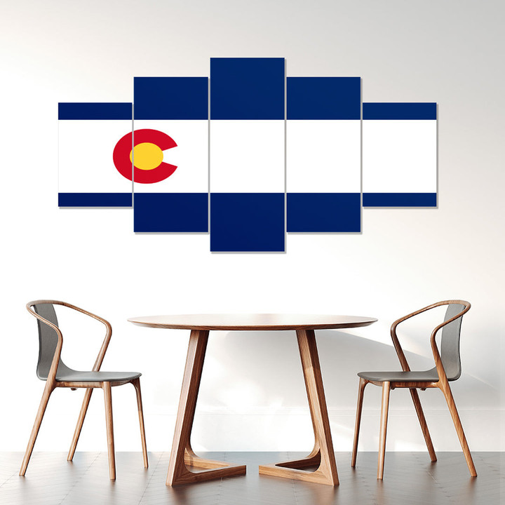 AmericansPower Canvas Wall Art - Flag Of Colorado (1911 - 1964) Car Seat Covers A7 | AmericansPower
