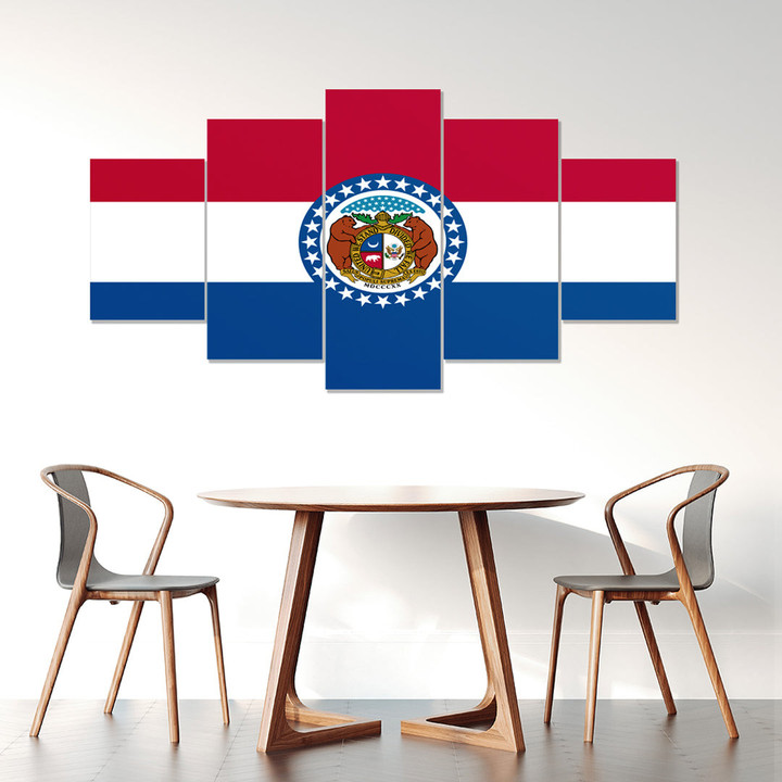 AmericansPower Canvas Wall Art - Flag Of Missouri Car Seat Covers A7 | AmericansPower