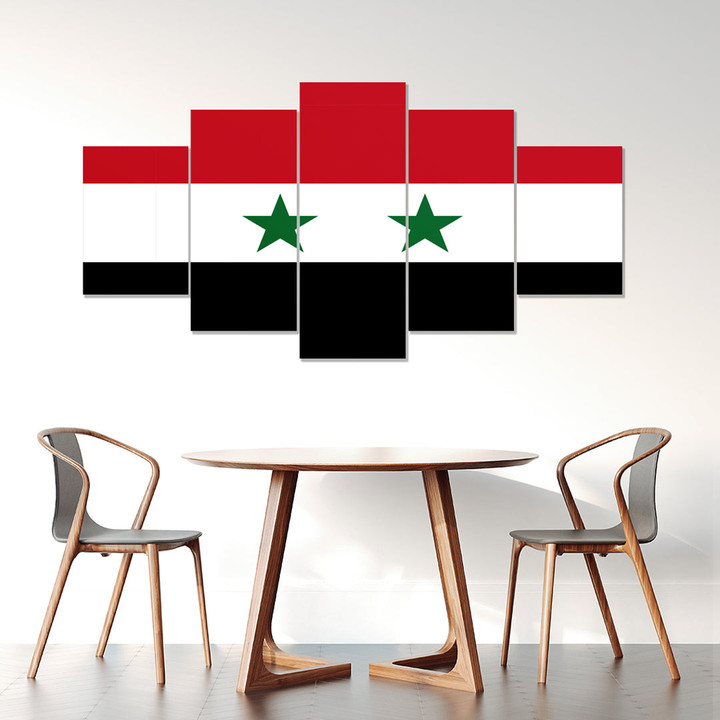 AmericansPower Canvas Wall Art - Flag of Syria Car Seat Covers A7 | AmericansPower