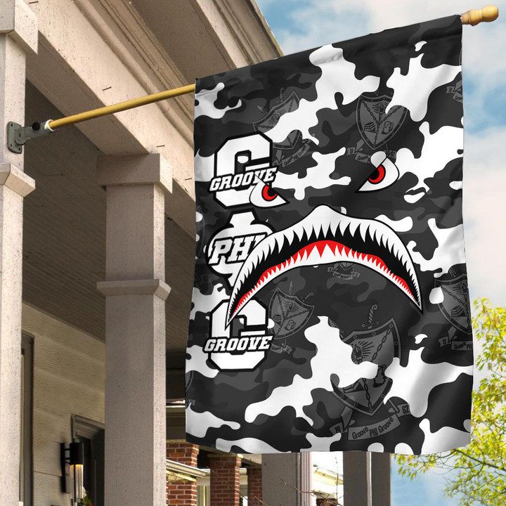 AmericansPower Flag - Groove Phi Groove Full Camo Shark Flag | AmericansPower
