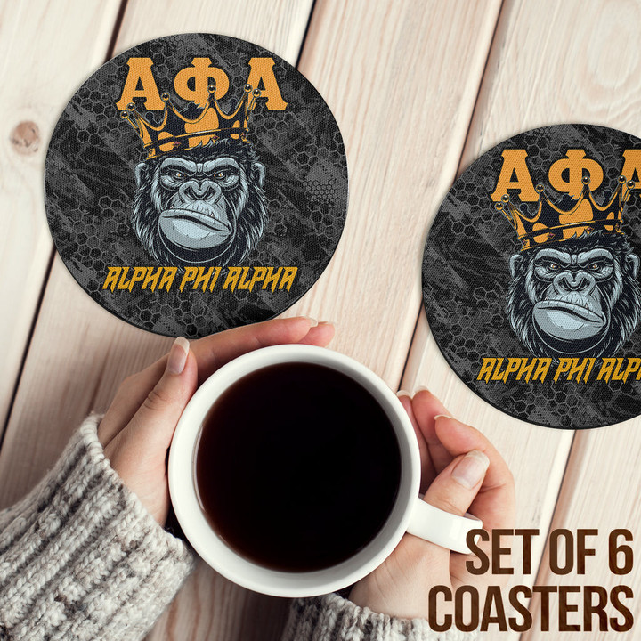 AmericansPower Coasters (Sets of 6) - Alpha Phi Alpha Ape Coasters | AmericansPower
