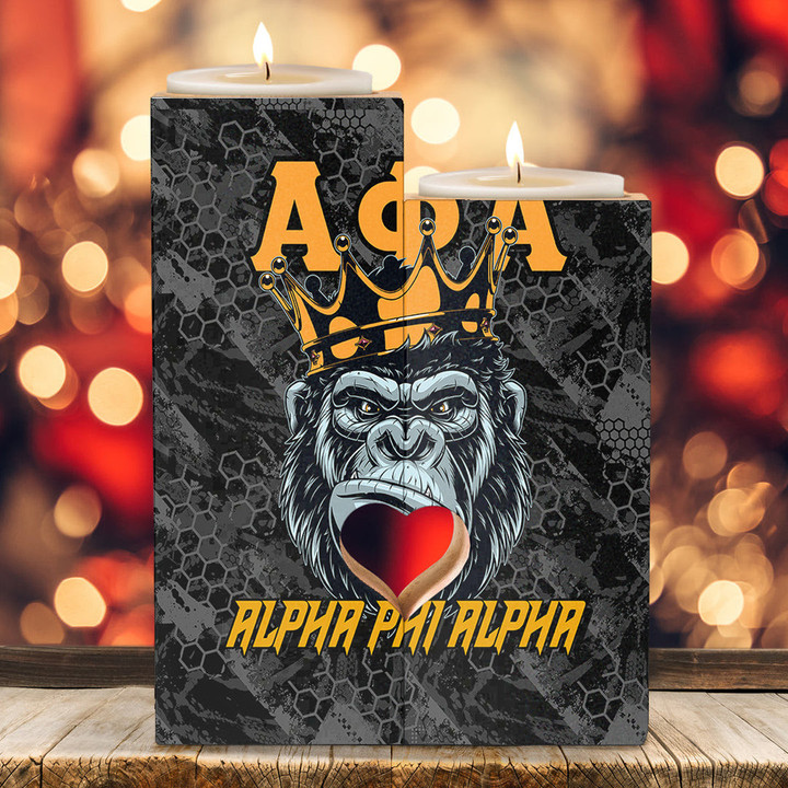 AmericansPower Candle Holder - Alpha Phi Alpha Ape Candle Holder | AmericansPower
