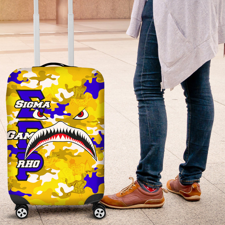 AmericansPower Luggage Covers - Sigma Gamma Rho Full Camo Shark Luggage Covers | AmericansPower
