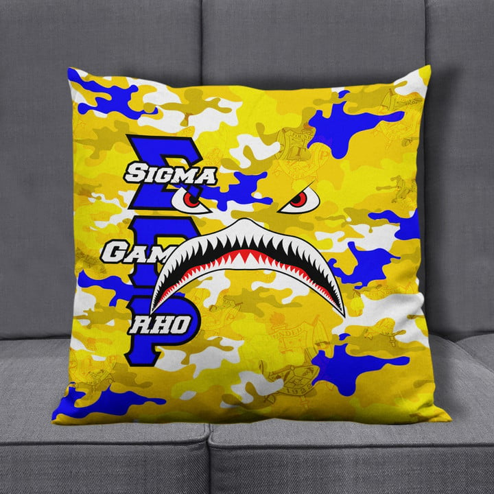 AmericansPower Pillow Covers - Sigma Gamma Rho Full Camo Shark Pillow Covers | AmericansPower
