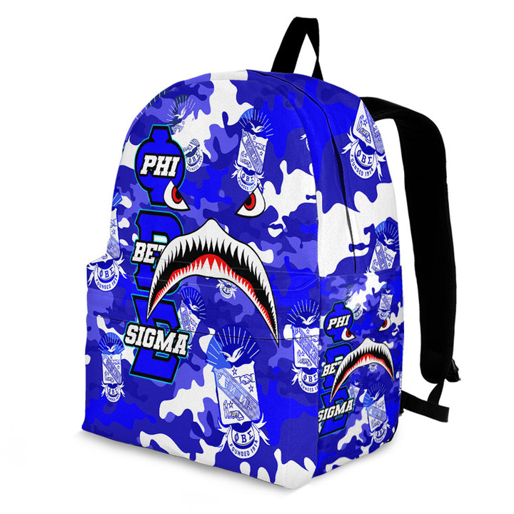 AmericansPower Backpack - Phi Beta Sigma Full Camo Shark Backpack | AmericansPower
