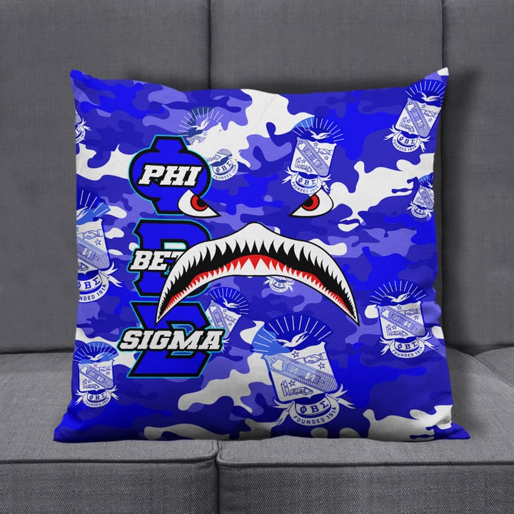 AmericansPower Pillow Covers - Phi Beta Sigma Full Camo Shark Pillow Covers | AmericansPower
