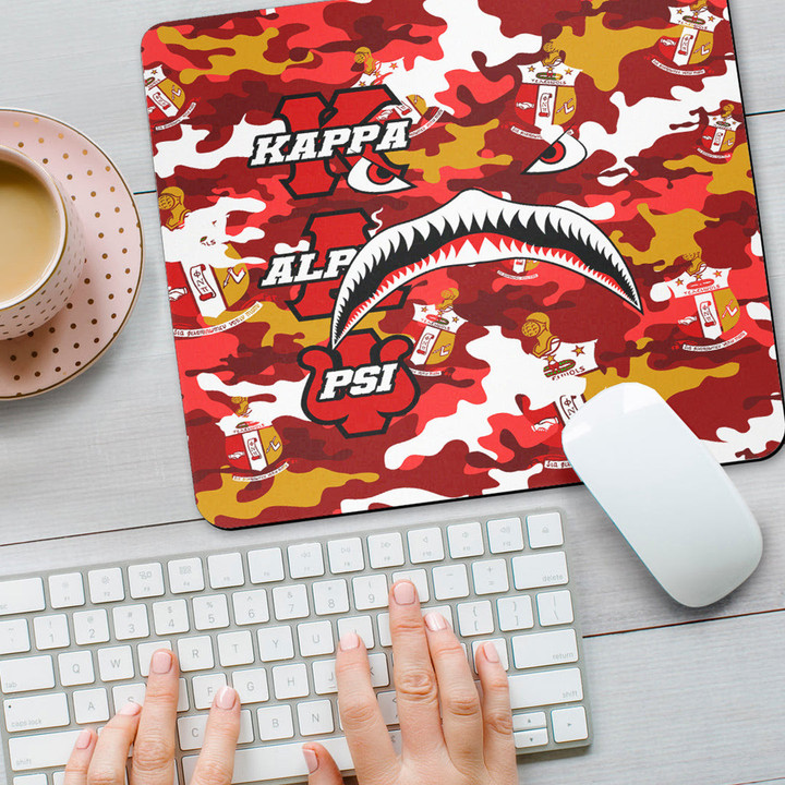 AmericansPower Mouse Pad - Kappa Alpha Psi Full Camo Shark Mouse Pad | AmericansPower
