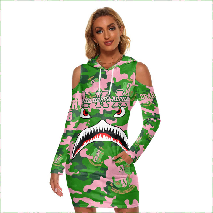 AmericansPower Clothing - (Custom) AKA Full Camo Shark  Women's Tight Dress A7 | AmericansPower