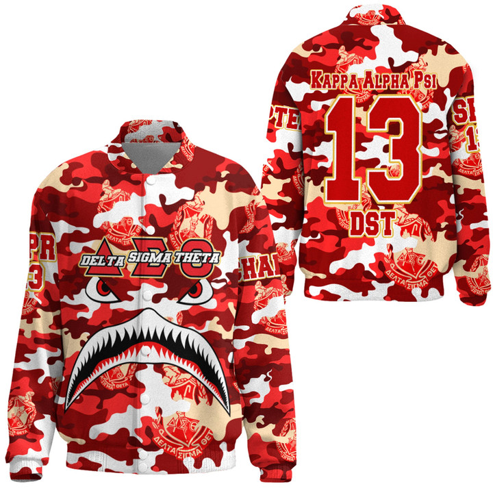 AmericansPower Clothing - Delta Sigma Theta Full Camo Shark Thicken Stand-Collar Jacket A7 | AmericansPower