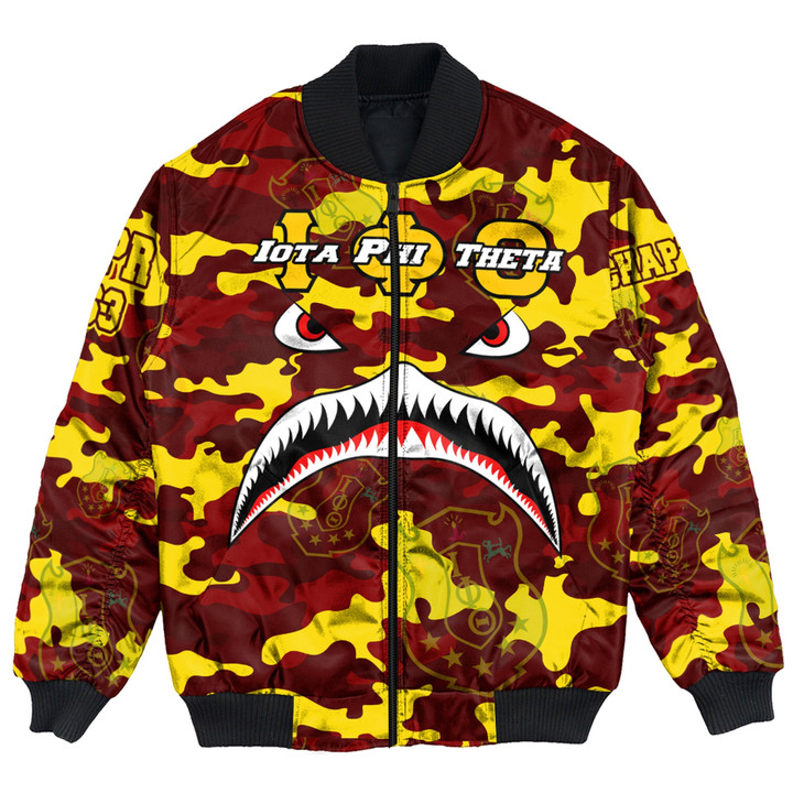 1stScotland Clothing - Iota Phi Theta Full Camo Shark Bomber Jackets A7 | 1stScotland