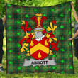 Abbott Ireland Quilt - Irish National Plaid with Shamrock - Irish Family Crest A7